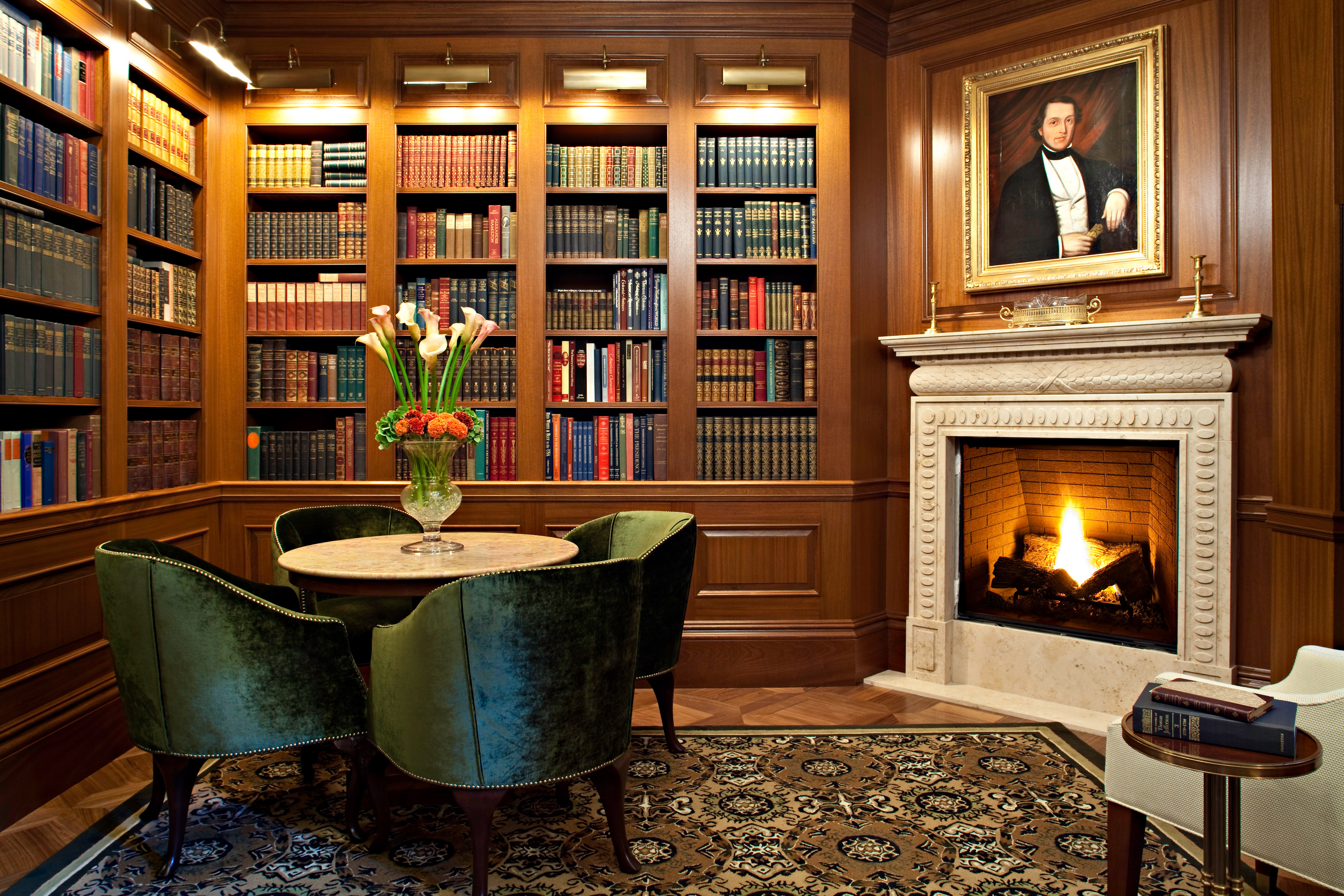 This library was inspired by Thomas Jefferson's love of literature.